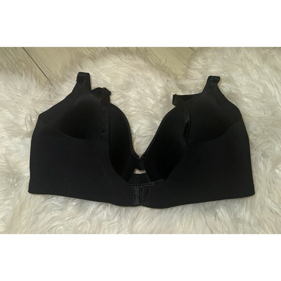 Warners 01356 No Side Effects Underarm Smoothing Comfort Bra Underwire 38C Black - Picture 4 of 6